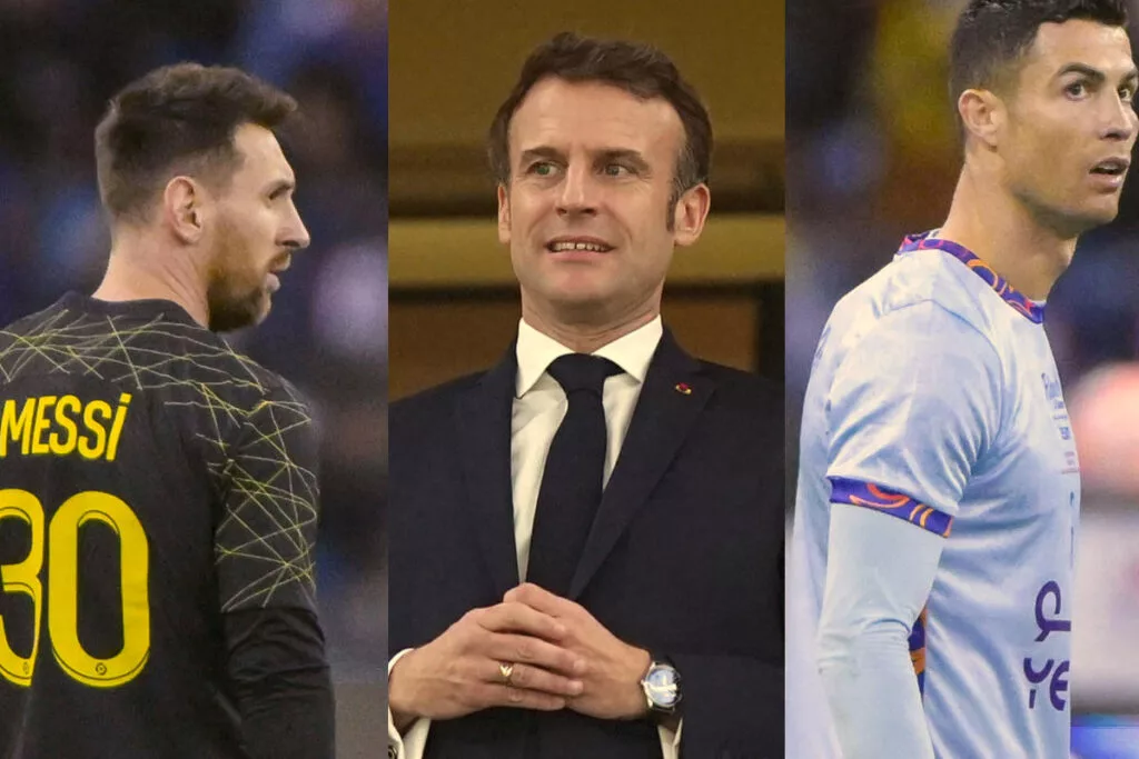 Президент Франции Макрон сделал выбор между Роналду и Месси